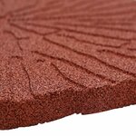 vidaXL Pierre de marchage 6 Pièces Rouge Ø 45 x 1 8 cm Caoutchouc