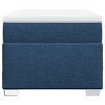 vidaXL Sommier à lattes de lit avec matelas Bleu 80x200 cm Tissu