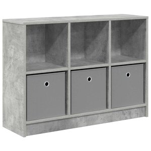 vidaXL Buffet Gris béton 88 5 x 27 5 x 63 5 cm