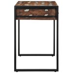 vidaXL Bureau multicolore 100x50x75 cm bois massif de récupération