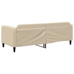 vidaXL Lit de repos sans matelas crème 80x200 cm tissu