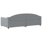 vidaXL Lit de repos gris clair 100x200 cm tissu