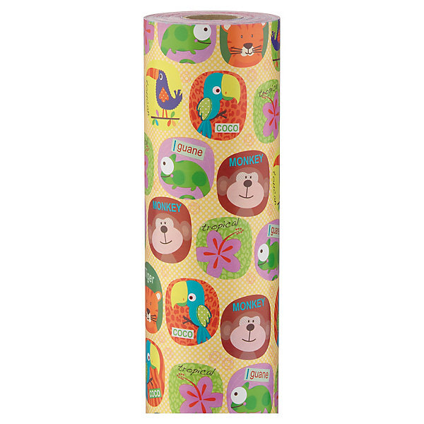 Papier cadeau enfant zoo 70 cm x 100 m