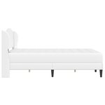 vidaXL Cadre de lit avec tête de lit Blanc 120 x 200 cm Simili cuir