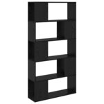 vidaXL Centre de divertissement Noir 80 x 24 x 155 cm
