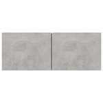 vidaXL Meuble TV Gris béton 80x30x30 cm Bois d’ingénierie