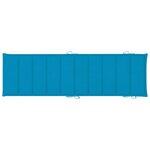 vidaXL Chaises longues lot de 2 avec table et coussins Acacia solide