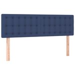 vidaXL Têtes de lit 2 Pièces Bleu 72x5x78/88 cm Tissu