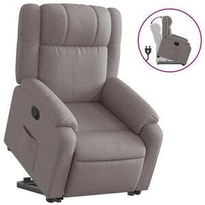 vidaXL Fauteuil inclinable taupe tissu