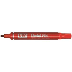 Marqueur permanent N50 Pointe Ogive 2 mm Rouge PENTEL