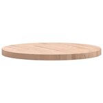 vidaXL Dessus de table Ø70x4 cm rond bois massif de hêtre
