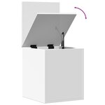 vidaXL Boîte de rangement blanc 40x42x46 cm bois d'ingénierie