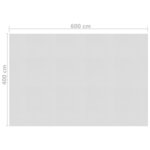 vidaXL Film solaire de piscine flottant PE 600x400 cm Gris