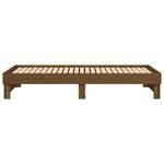 vidaXL Lit coulissant sans matelas marron miel 2x(80x200)cm