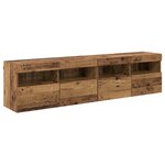 vidaXL Meubles TV muraux 2 Pièces Bois Ancien 80 x 30 x 40 cm