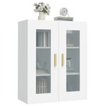 vidaXL Armoire murale suspendue Blanc 69 5x34x90 cm