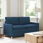 vidaXL Canapé Bleu 156 x 81 x 87 5 cm Tissu