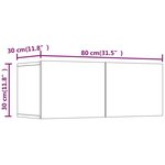 vidaXL Ensemble de meubles TV 4 Pièces Chêne fumé Bois d'ingénierie