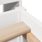 vidaXL Cadre de lit sans matelas blanc 75x190 cm bois de pin massif