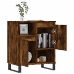 vidaXL Buffet Chêne fumé 60x35x70 cm Bois d'ingénierie