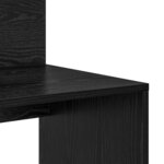 vidaXL Bureau avec rangement Chêne noir 90 x 48 x 101 5 cm