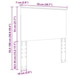 vidaXL Tête de lit Gris béton 75 cm Bois d'ingénierie