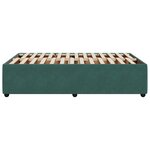 vidaXL Cadre de lit sans matelas vert foncé 120x200 cm velours
