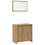vidaXL Ensemble de meubles salle de bain 2 Pièces bois d'ingénierie