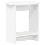 vidaXL Table d'appoint Blanc 50 x 39 5 x 55 cm Bois d'ingénierie