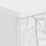vidaXL Bureau Blanc brillant Bois d'ingénierie 142 5 x 50 x 75 cm