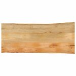 vidaXL Dessus de table 140x60x2 5 cm bord vivant bois massif manguier