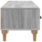vidaXL Meuble TV Sonoma gris 147 x 34 5 x 30 cm Bois d'ingénierie