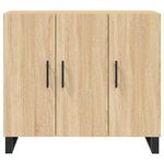 vidaXL Buffet chêne sonoma 90x34x80 cm bois d'ingénierie
