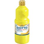 Flacon de 1L de gouache liquide lavable GIOTTO SCHOOL PAINT jaune primaire