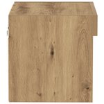 Meubles muraux vidaXL avec éclairage LED 2 Pièces Chêne artisanal 40x30x30 cm