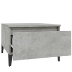 vidaXL Tables d'appoint 2 Pièces Gris béton 50x46x35 cm Bois d'ingénierie