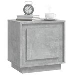 vidaXL Table de chevet gris béton 44x35x45 cm bois d'ingénierie