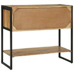 vidaXL Table console Marron 90 x 35 x 80 cm bois de manguier massif