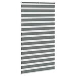 vidaXL Store zèbre gris foncé largeur du tissu 125 9 cm polyester