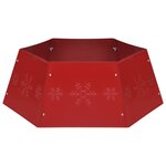 vidaXL Jupe de sapin de Noël Rouge Ø68x25 cm