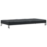 vidaXL Housse de Table Uni Noir 102 x 202 x 15 cm tissu
