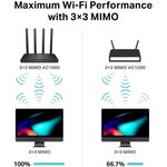 TP-Link Routeur WiFi AC 1900Mbps Archer C80, WiFi Bi-bande, routeur wifi puissant avec 5 ports Gigabit