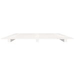 vidaXL Cadre de lit Blanc 90x200 cm Bois de pin massif