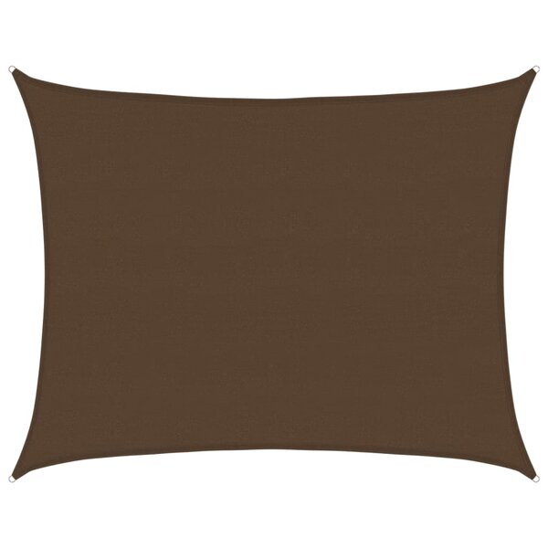 vidaXL Voile d'ombrage 160 g/m² Marron 6x7 m PEHD