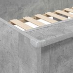 vidaXL Lit Superposé pour Enfants Gris béton 90 x 190 cm