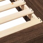 vidaXL Cadre de lit sans matelas chêne marron 120x190 cm