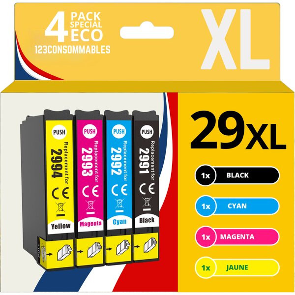 Pack compatible EPSON T29XL  4 cartouches
