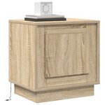 vidaXL Cabinet de chevet avec 2 Pièces Chêne sonoma 44 x 34 5 x 45 cm