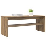 vidaXL Meuble TV Chêne artisanal 100 x 35 x 40 cm Bois d'ingénierie