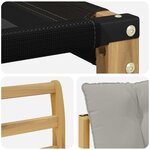 vidaXL Ensemble de canapés d'extérieur 6 pc Blanc et gris clair